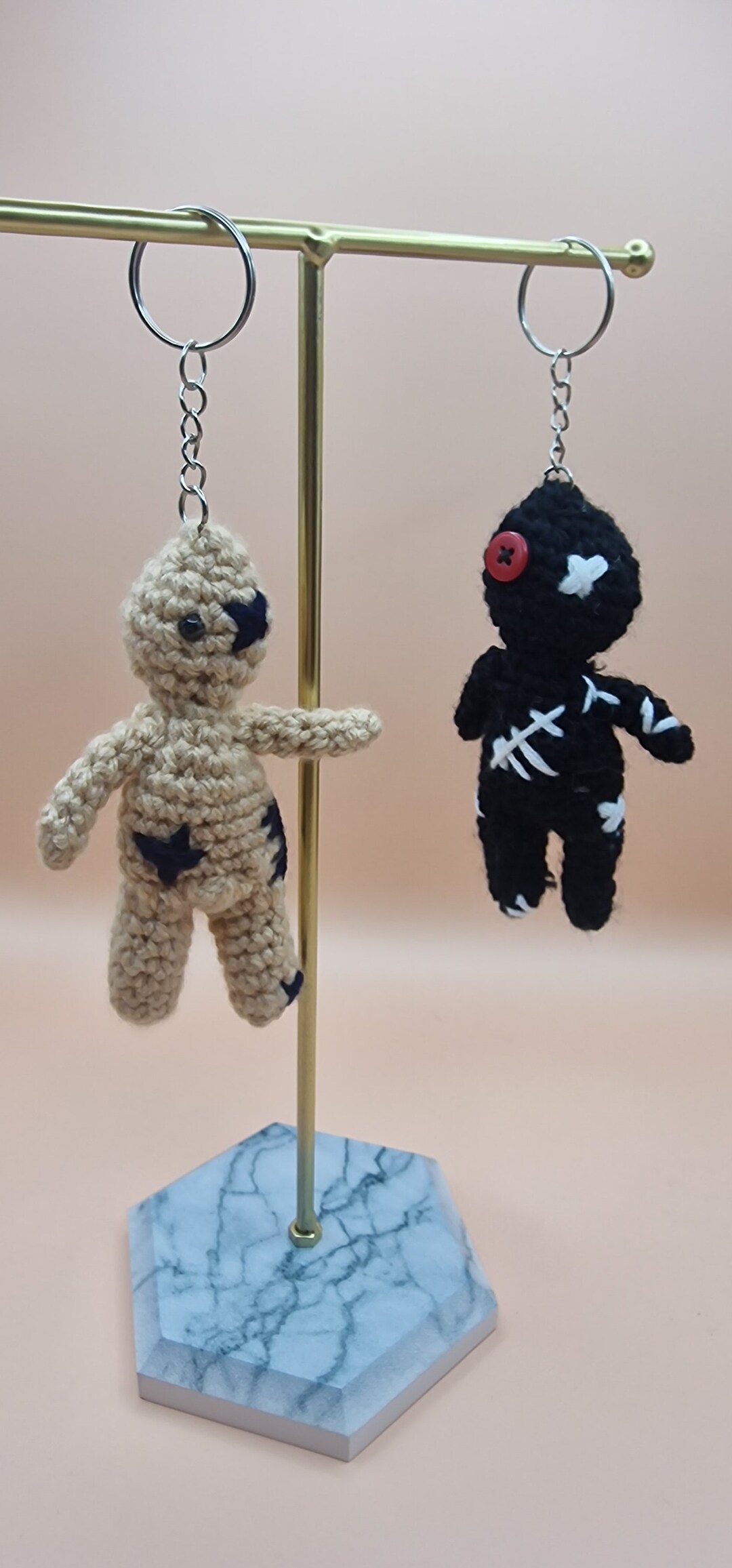 Voodoo Crochet Dolls Keyrings Etsy