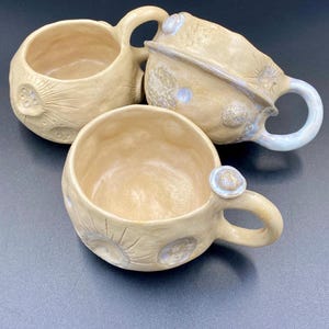 Moon, Saturn & Jupiter Handmade Ceramic Cups