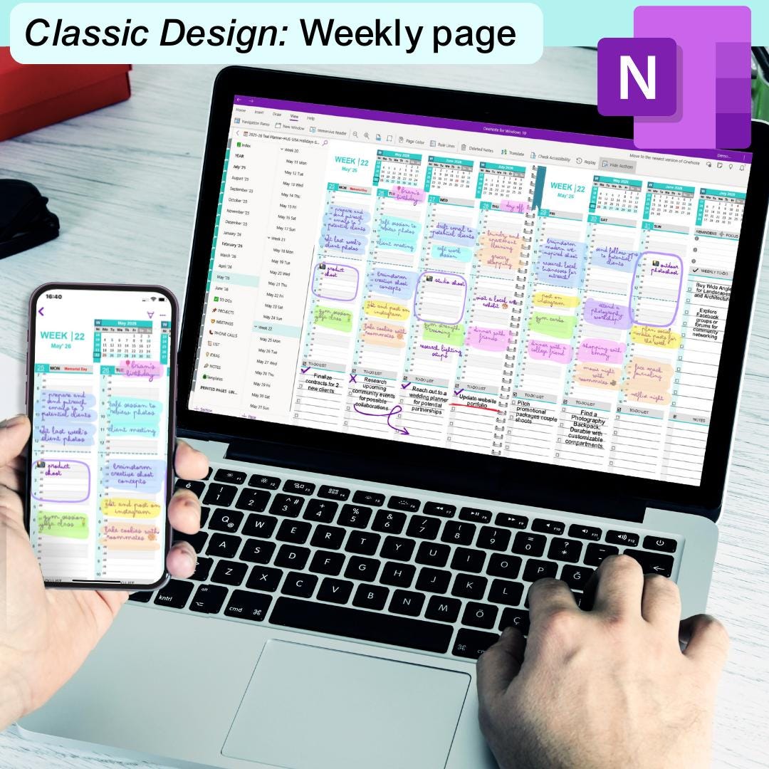 2026 Onenote Trial Planner – 2-in-1 Classic, Advanced Design ...