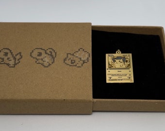 Pikachu Line Art Pendant