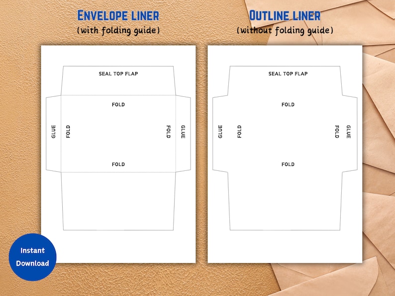 Printable Envelope for 4x6 Card, A4 Envelope Etsy