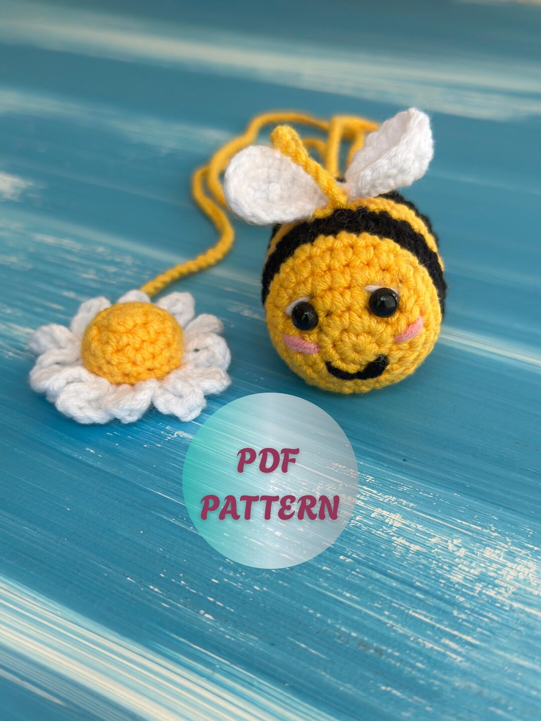 Bumble Bee Crochet Pattern: Amigurumi Bee & Daisy (PDF Download) - Etsy