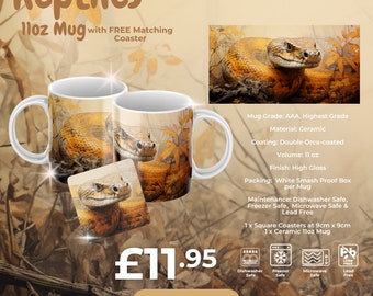 Tazza Snake (1 tazza con 1 sottobicchiere abbinato gratuito)