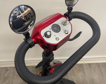 Espejos retrovisores ajustables universales con clip para scooter de movilidad plegable (2 pares)