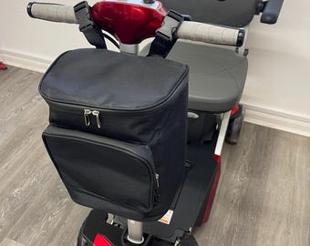 Bolsa de almacenamiento frontal grande para scooter de movilidad, universal, compatible con todos los modelos