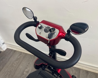 Espejos retrovisores ajustables universales con clip para scooter de movilidad plegable (2 pares)