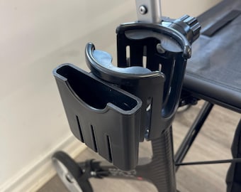 Andador con ruedas Mobility 4/3, ajuste universal, soporte para botellas con abrazadera, 100 % impermeable