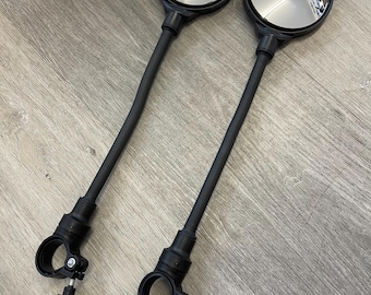 Espejos para scooter de movilidad, universales con clip, visión ajustable (juego de 2)