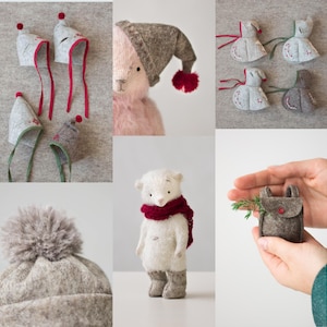 Teddy Bear With Miniature Wardrobe PDF Sewing Patterns + Video Tutorial