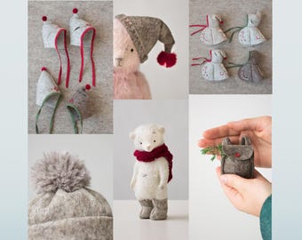 Teddy Bear With Miniature Wardrobe PDF Sewing Patterns + Video Tutorial