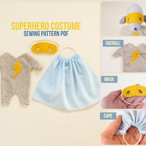 DIY Superhero Doll Clothes Sewing Pattern – PDF for Handmade Superhero Outfits