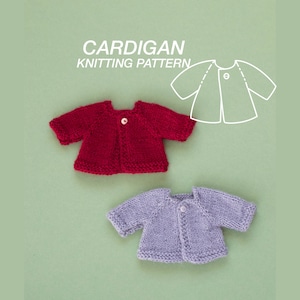 Strickjacke Puppenkleidung Strickmuster PDF