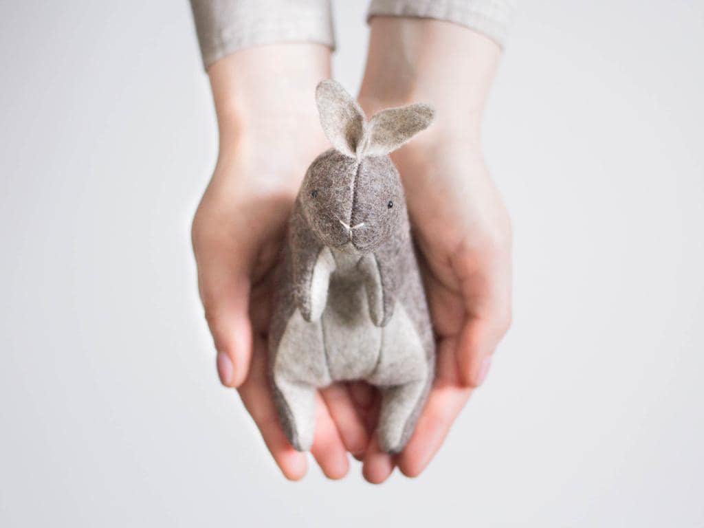 Felt Rabbit - Etsy