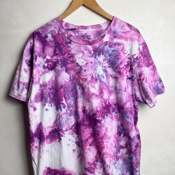 Ice Dye/Tie Dye Deep Purple Color Shirt
