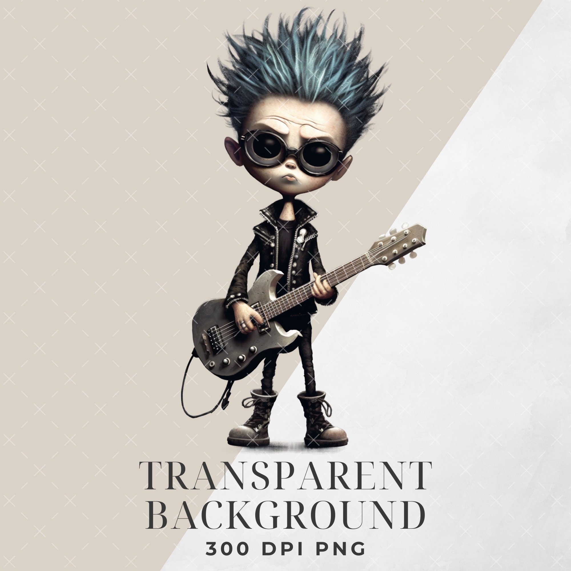 Punk Rocker Clipart, Single Image, Transparent PNG, Clipart, Paper ...