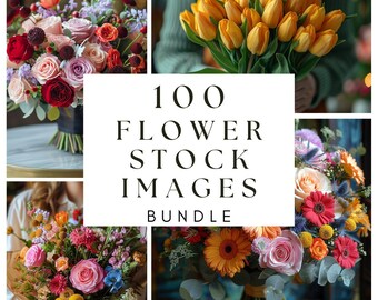 Floral Stock Images Bundle, Instagram Photos, Faceless Digital Marketing, dfy, flower bouquet Wedding Planner, Florist Stock Photo Bundle.