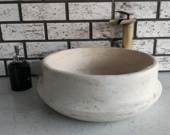 Marble Sink, Wall Sink, Special Order Sink, Calacatta Marble Sink