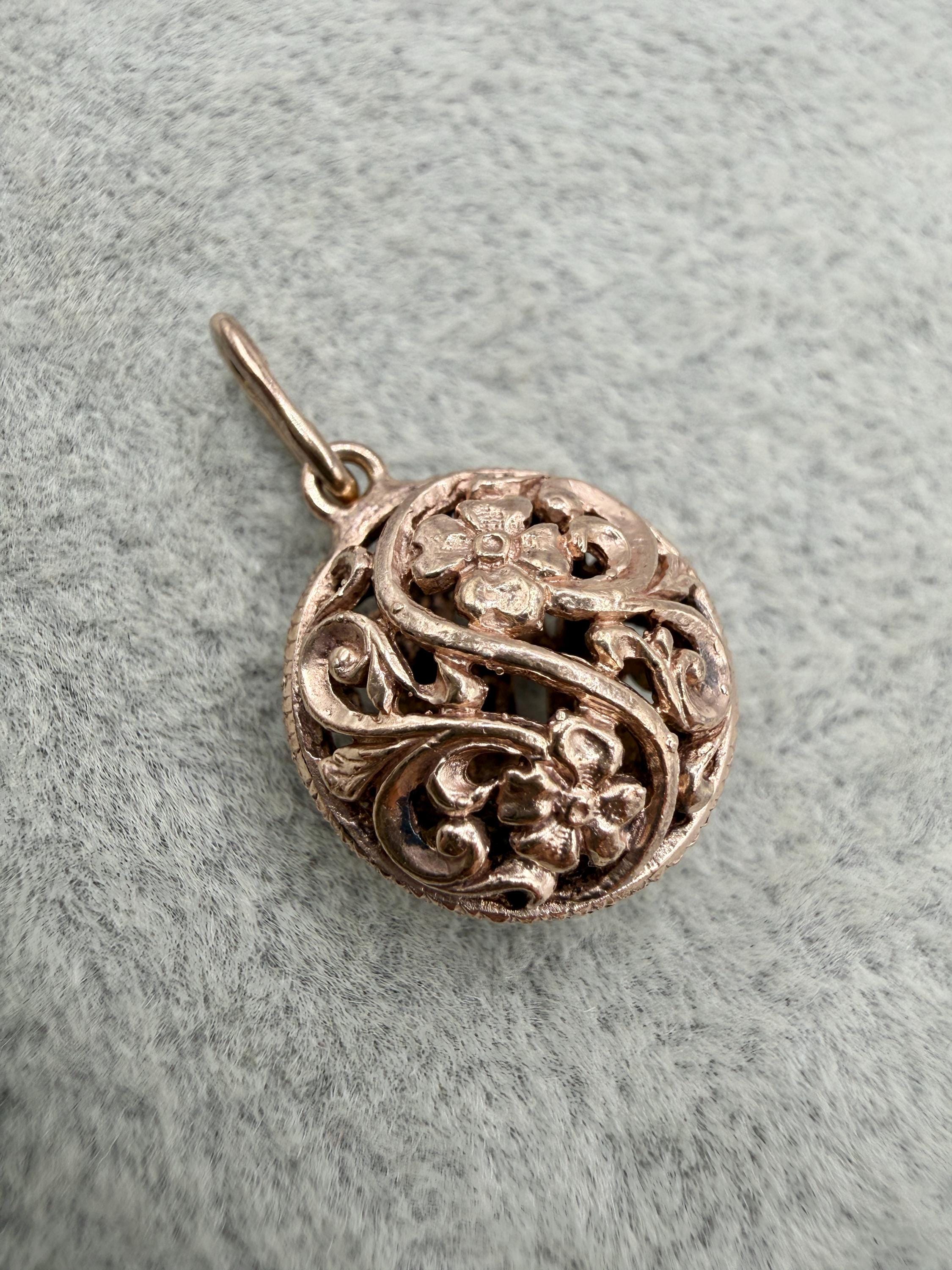 Pendentif Vintage En Métal Des Années 50 - Bijou Artisanat - Occasion