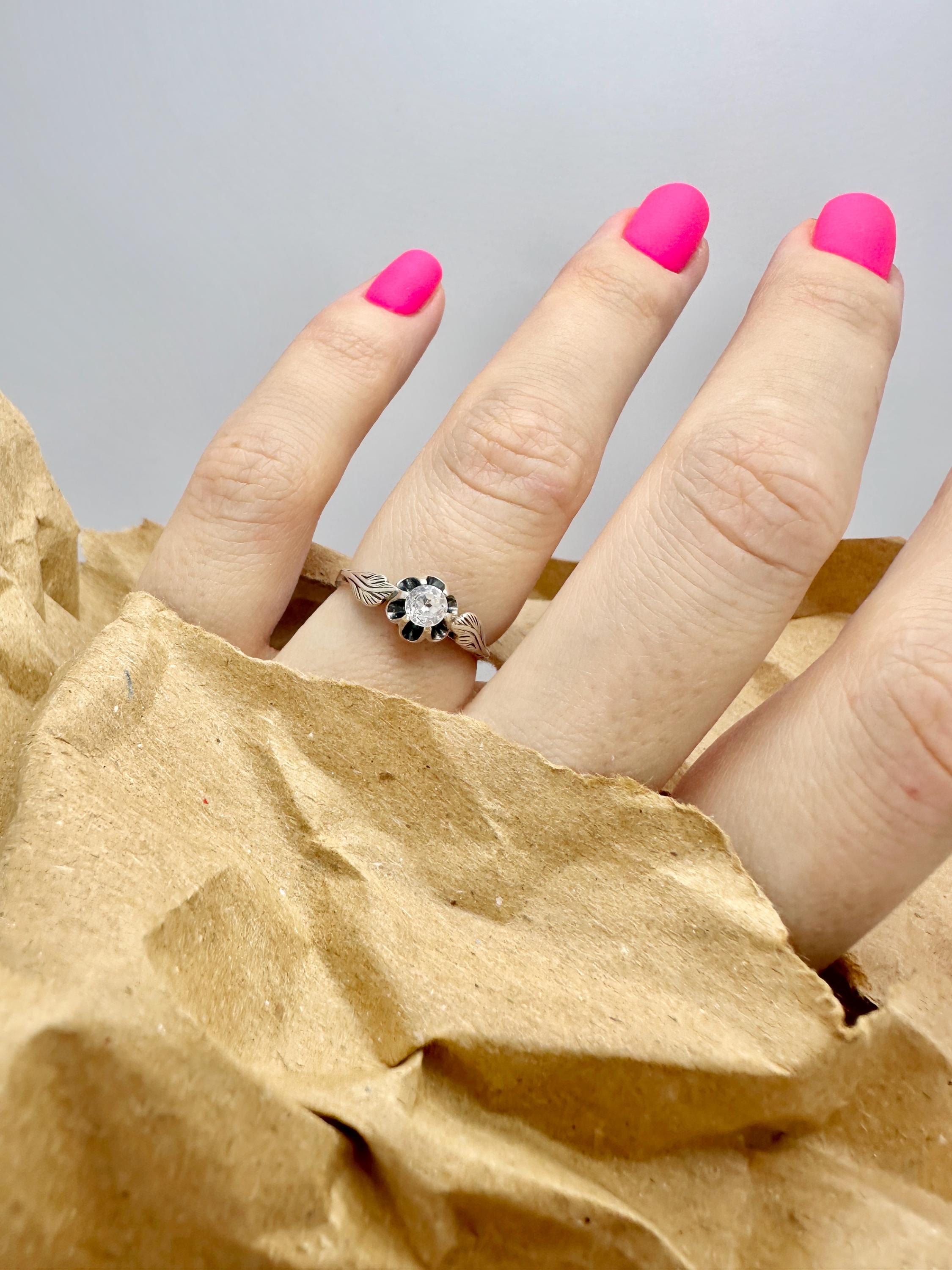 Bague Chevalière Argent Massif 925 URSS Vintage - Taille 54 - Occasion - Unique