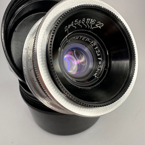 Rare KMZ Jupiter-12 2.8/35mm " Kiev-Contax mount