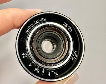 レンズ(単焦点) INDUSTAR-69 28mm f/2.8 Soviet Wide Angle Pancake Lens M39 MMZ-LOMO 33 ⭐SERVICED⭐ INDUSTAR-69 28mm f/2.8 Soviet Wide Angle