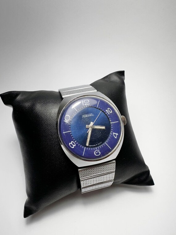 Montre Vintage Raketa Soviétique - Calibre 2609 - Boîtier 34mm - Bracelet Cuir Neuf - URSS