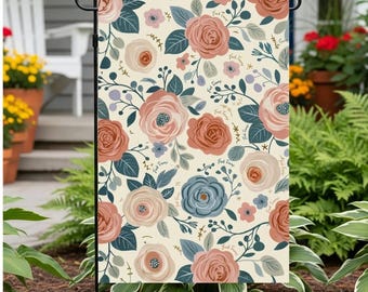 Bandera de jardín sutil anti-Trump, bandera de jardín FDT, bandera de jardín botánico, bandera de protesta política floral, letreros políticos de regalo feminista