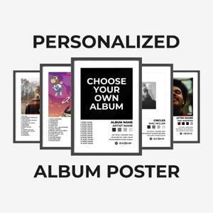 Custom Album Cover - Choose Your Album Poster | Custom Album Poster | Custom Album Art | Personalised Album Cover Poster | Album Cover Art