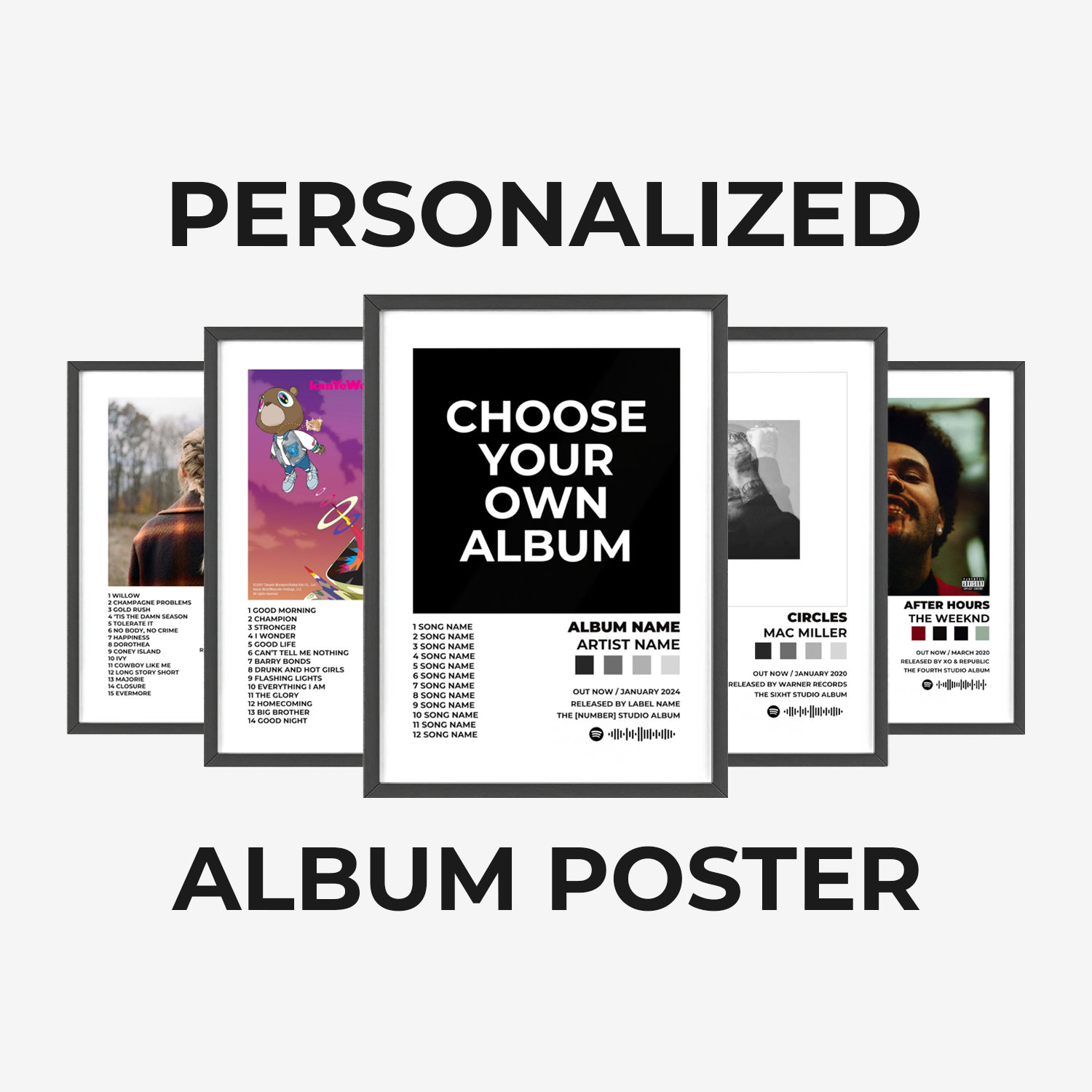 Custom Album Cover - Choose Your Album Poster | Custom Album Poster