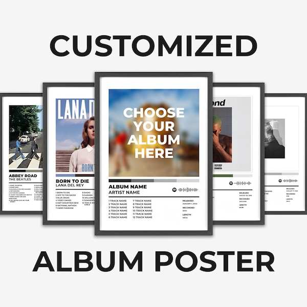 Custom Album Cover Poster - Choose Your Album Poster | Custom Album Cover | Custom Album Art | Custom Album Poster | Album Art Poster