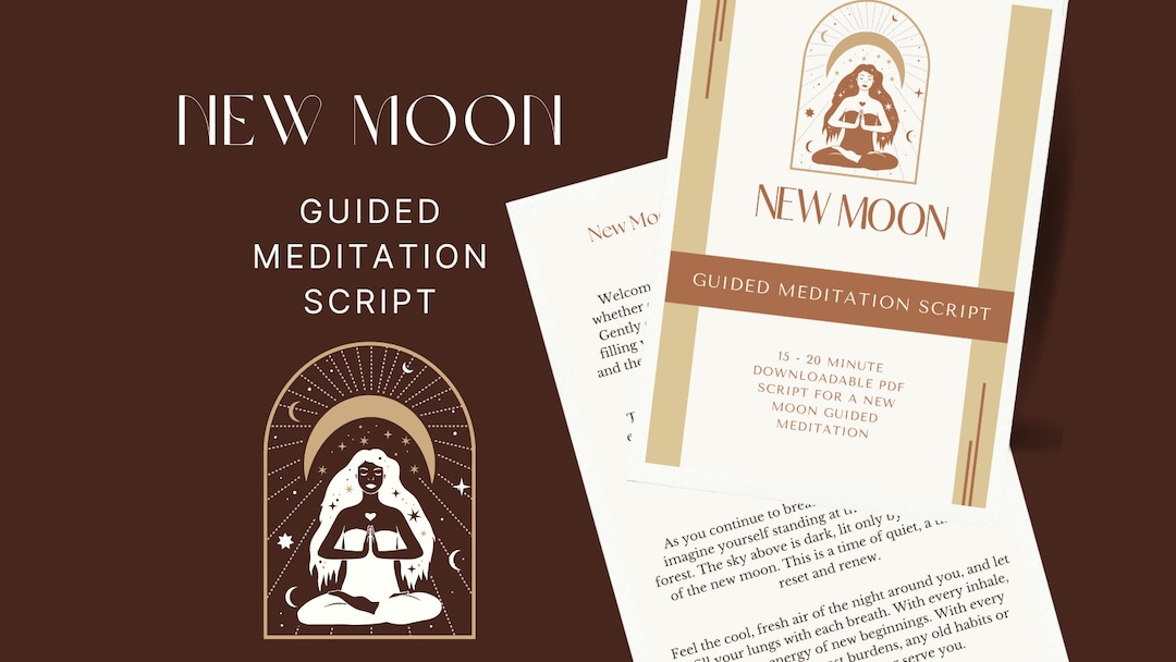 New Moon Guided Meditation Script - Etsy