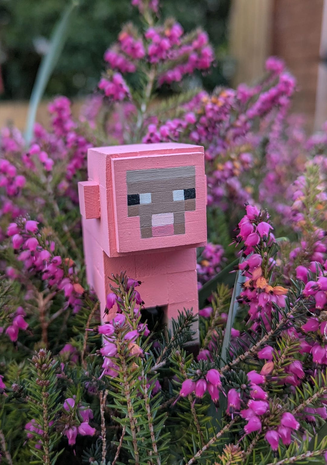 Minecraft Hand Painted Wooden Block Minecraft Inspired Hand Painted Sheep. - Etsy