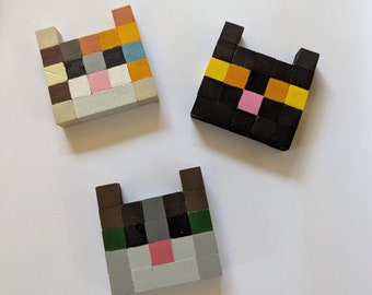 wooden block flower pixel art :) : r/Minecraft
