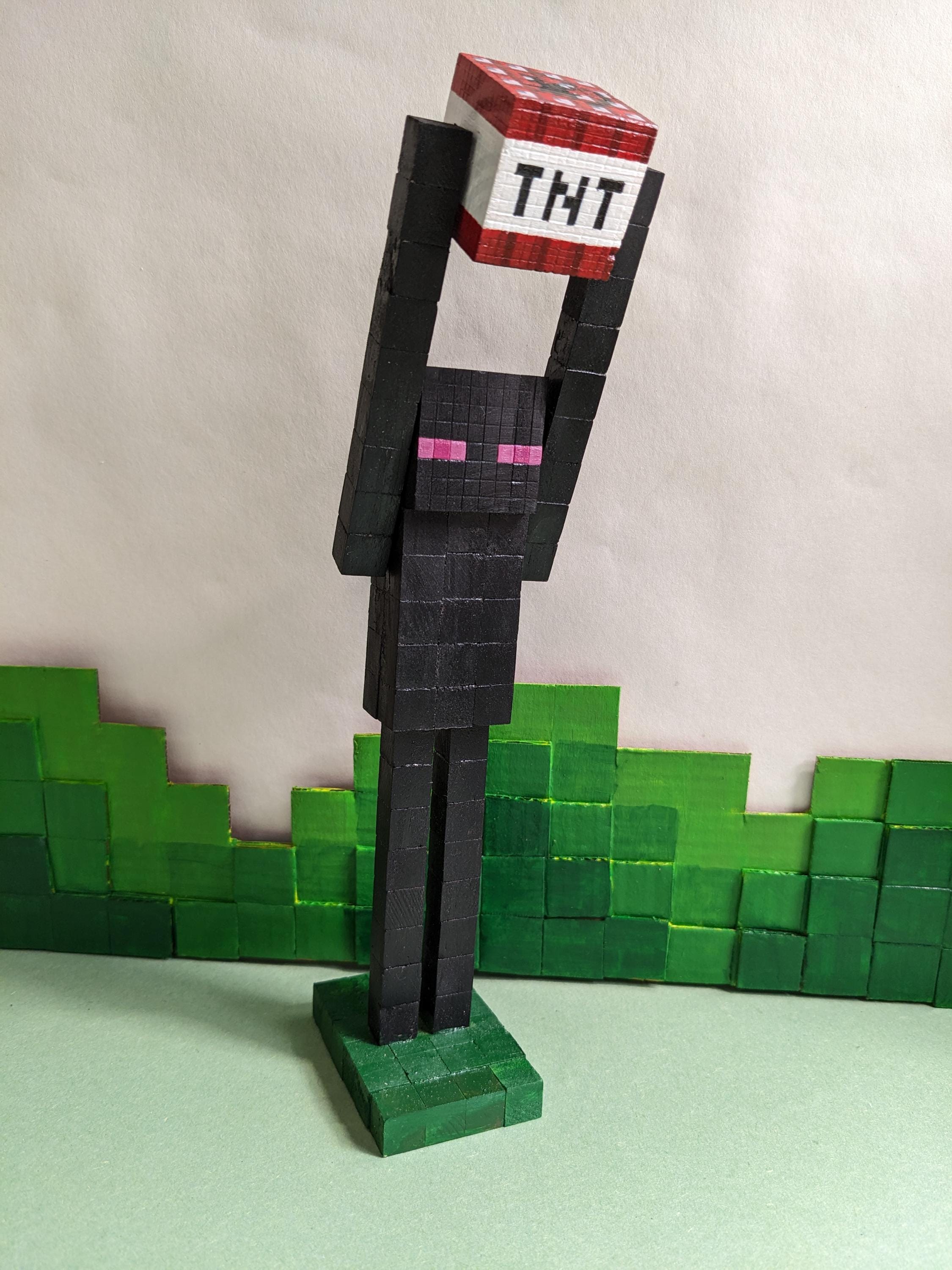 パーソナライズされたTNTブロックを持つエンダーマン - Etsy 日本