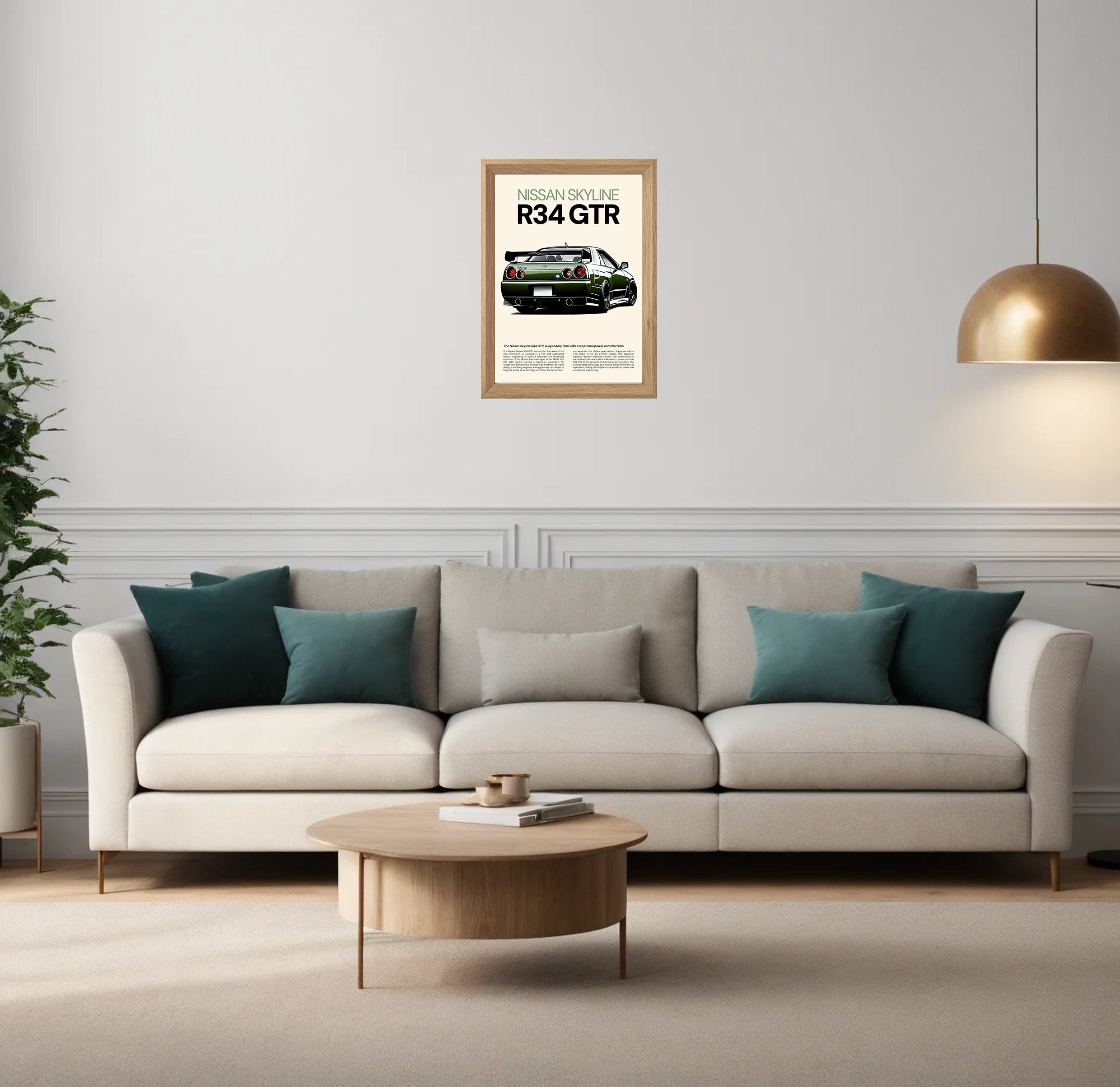 Nissan Skyline R34 GTR Minimalist Car Poster. Decoration of - Etsy