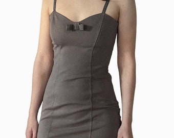 Vintage Italian Coquette Dress. Lingerie-style Bustier mini dress. Y2K Vintage. Made in Italy.