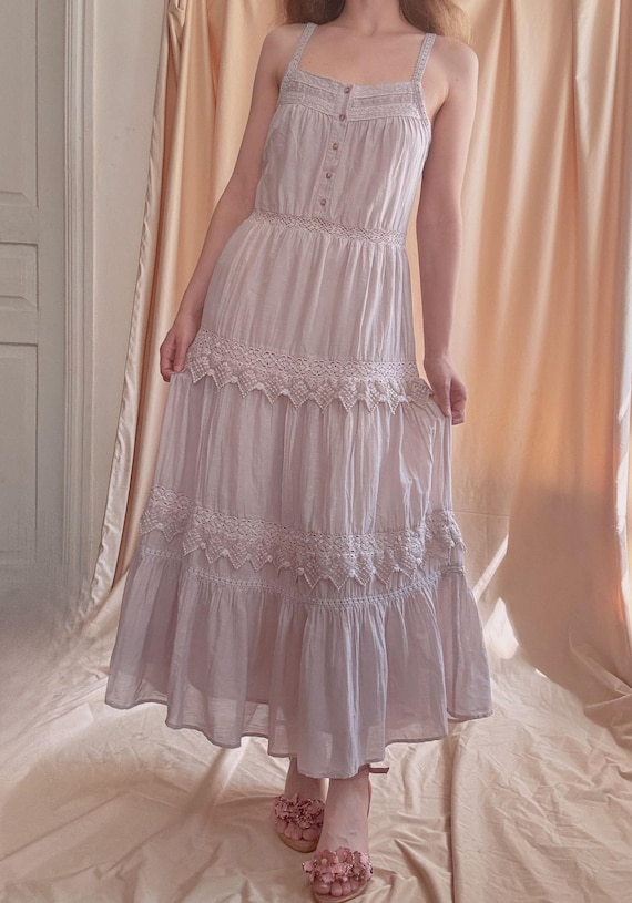 Pepe Jeans, Romantic Prairie Maxi Dress by Pepe Jeans