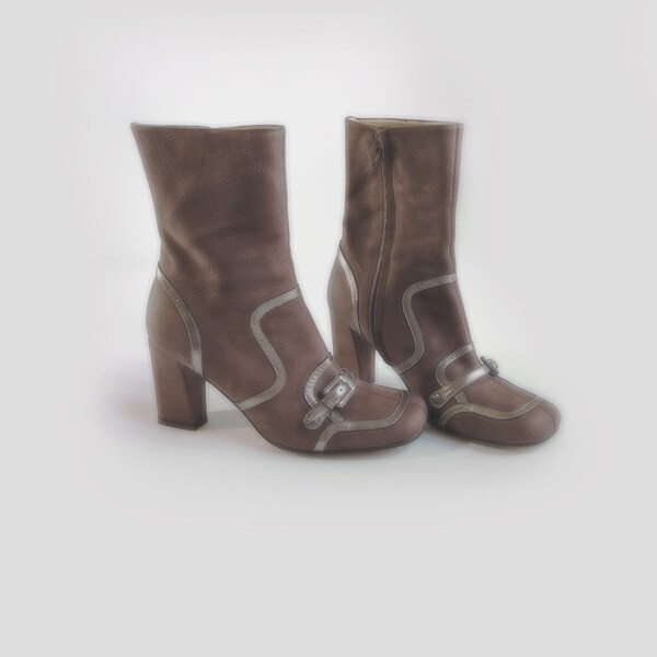 MUXART high heel boots (EU37 US6.5) Edwardian fairy style~