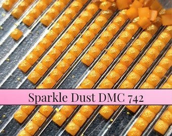 Sparkle Dust Drills Vierkant DMC 742 - Diamantschilderij