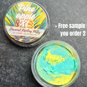 Scented Diamond Painting Putty - Pineapple - Size XL 11 grams - Craft Tack, Wax Alternative Diamond Painting, Putty for Multiplacer Tip