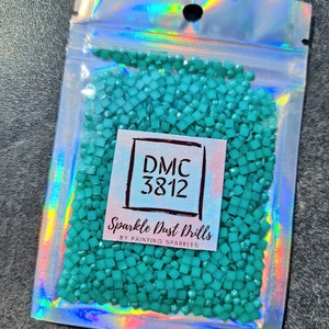 Sparkle Dust Drills Vierkant DMC 3812 Diamantschilderij afbeelding 2