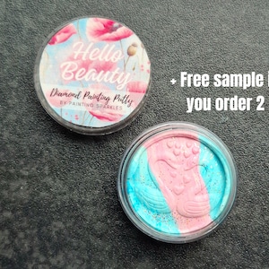 Scented Diamond Painting Putty - Hello Beauty - Size 7 grams - Craft Tack, Wax Alternative Diamond Painting, Putty for Multiplacer Tip