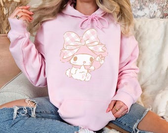 Sudadera con capucha unisex My Melody Heavy Blend™ para mujeres, niñas y adolescentes