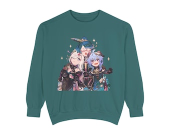 Grafisch sweatshirt Xianyun, Shenhe en Ganyu - relaxte pasvorm