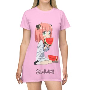 Vestido camiseta de la familia Spyx: estampado delantero y trasero, poliéster cómodo