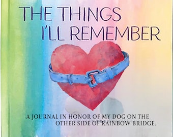 Diario personalizzato per la perdita di un animale domestico - Memoriale del cane sul Ponte dell'Arcobaleno, con inserto fotografico