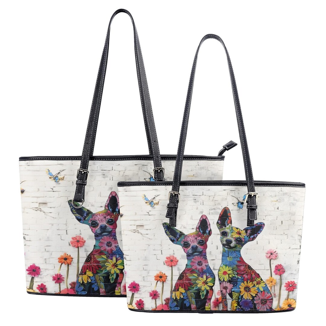 Chihuahua Space Pattern Print Crossbody Bags