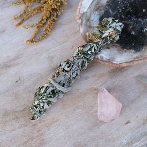 Smudge Stick Herb Bundle Smudging Smoke Herbal Herbs Handmade Organic Homegrown Incense Shamanic Ritual Cleansing