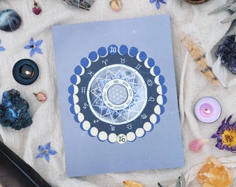 2026 Ritual Calendar ENG: Cycle of Seasons Magic Journal Witch Workbook Herbalism Guide Self Growth Moon Energy Old Wisdom Astrology Planner