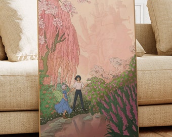Howl's Moving Castle Art Print, Studio Ghibli Anime Decor (Digital Download)